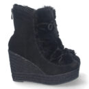 Botin de Cuña con Yute y Forrado de Pelo