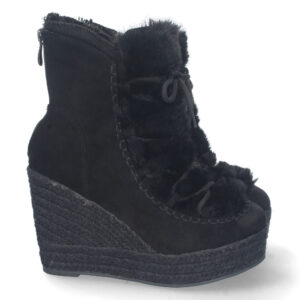 Botin de Cuña con Yute y Forrado de Pelo