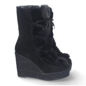 Bota de Cuña con Yute y Forrado de Pelo